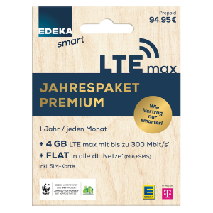 eSim günstig Kaufen-EDEKA smart Jahrespaket Premium esim. EDEKA smart Jahrespaket Premium esim <![CDATA[EDEKA smart Jahrespaket Premium]]>. 